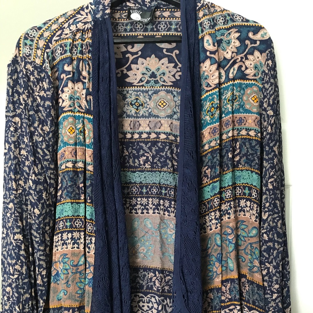 Boho style throw on blazer